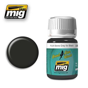 AMMO OF MIG: Lavaggio per pannellatura STONE GREY FOR BLACK
