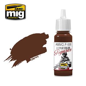 AMMO OF MIG: colore acrilico 17ml SERIE FIGURINI; BROWN BASE FS-30108