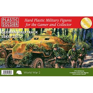 PLASTIC SOLDIER CO:  1/72nd Easy Assembly German Sdkfz 251 Ausf D Half track