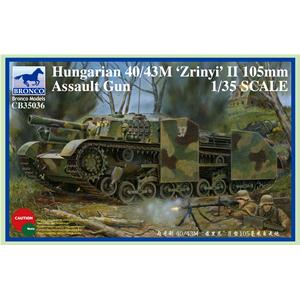 Bronco Models: 1/35; Hungarian 40/43M  Zrinyi II 105mm Assault Gun