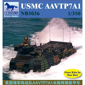 Bronco Models: 1/350; USMC AAVTP7A1 (4 pezzi per scatola)