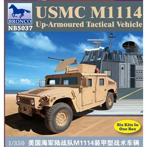 Bronco Models: 1/350; USMC M-1114 Up-Armoured Vehicle (6 kits in one box)