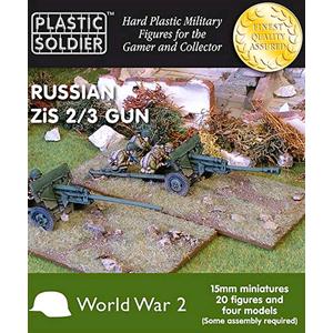 PLASTIC SOLDIER CO:  15mm Russian Zis 2 and 3 anti tank/field gun