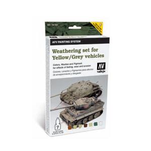 Vallejo AFV Weathering System: Weathering for Yellow and Grey vehicles