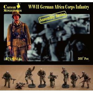 CAESAR MINIATURES: 1/72; German Africa Corps Infantry (ASSEMBLY SERIES)