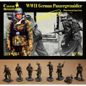 CAESAR MINIATURES: 1/72; German Panzergrenaidier; Winter Greatcoat Eastern Front (ASSEMBLY SERIES)