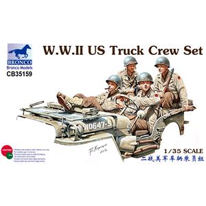 Bronco Models: 1/35; WWII US Truck Crew Set (4 fig.)