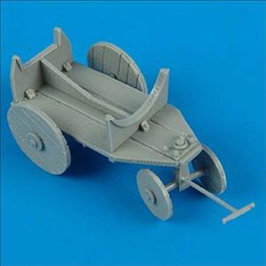 Quickboost: scala 1:48 ;  German WWII support cart for external fuel tank -