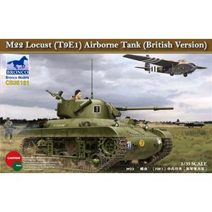 Bronco Models: 1/35; M22 Locust (T9E1) Airborne Tank (British Version)