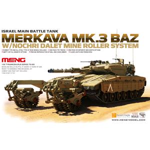 MENG MODEL: Israel Main Battle Tank Merkava Mk.3 BAZ w/Nochri Dalet Mine Roller System
