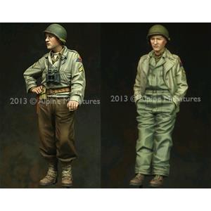 Alpine Miniatures: 1/35; Armored Division "Spearhead" Set 2 figures