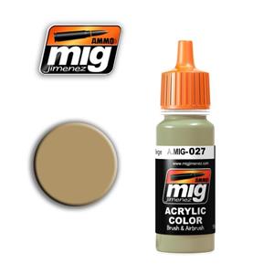 AMMO OF MIG: acrylic paint 17ml; RAL8031 F9 GERMAN SAND BEIGE