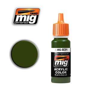 AMMO OF MIG: colore acrilico 17ml; SPANISH GREEN