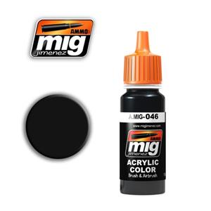 AMMO OF MIG: colore acrilico 17ml; MATT BLACK