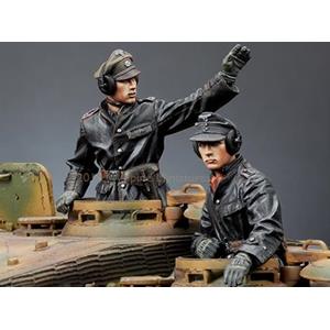 Alpine Miniatures: 1/35; SS Panzer Commander - Set 2 figures