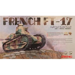 MENG MODEL: FRENCH FT-17 LIGHT TANK (RIVETED TURRET) - without interior