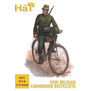 Hat: 1/72; WWI Belgian Bicylists - (12 bicylists/box)