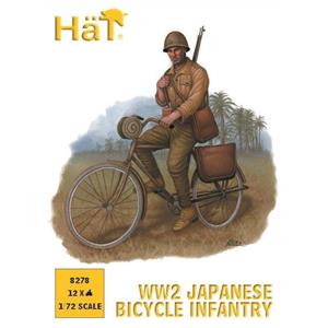 Hat: 1/72; WW2 Japanese Bicylists - (12 bicylists/box)