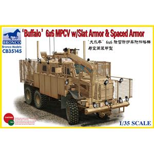 Bronco Models: 1/35; BUFFALO 6x6 MPCV w/Slat Armor & Spaced Armor Version