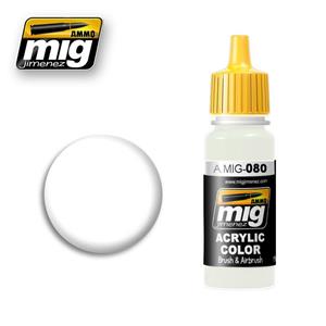AMMO OF MIG: acrylic paint 17ml; MATT WHITE