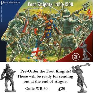 Perry Miniatures: 28mm; Foot Knights 1450-1500