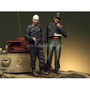 Alpine Miniatures: 1/35; German Panzer Crew - Set 2 figures