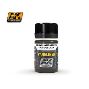 AK INTERACTIVE: PANELINER FOR BROWN AND GREEN CAMOUFLAGE