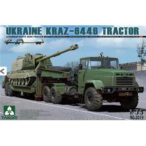 TAKOM MODEL: 1/35; Ukraine KrAZ-6446 Tractor w/ChMZAP-5247G Semi-trailer