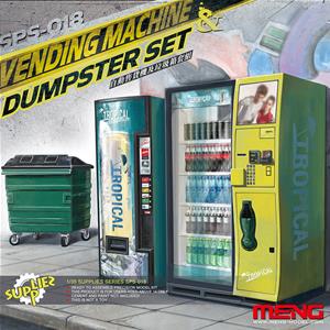 MENG MODEL: 1/35 Vending Machine & Dumpster Set