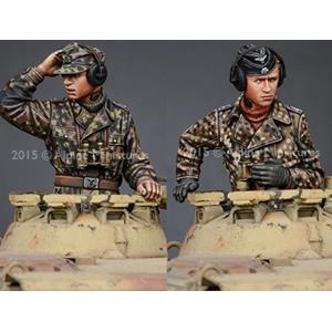 Alpine Miniatures: 1/35; WSS Panzer Commander - Set 2 figures