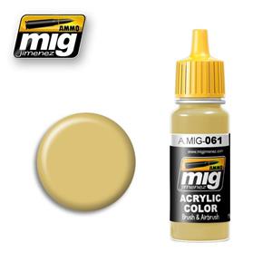 AMMO OF MIG: colore acrilico 17ml; Warm Sand-Yellow