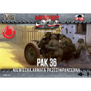 FIRST TO FIGHT: 1/72 3,7cm PaK 36 German anti tank gun with crew (2 sets in a box!)