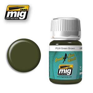 AMMO OF MIG: Panel Line Wash GREEN BROWN