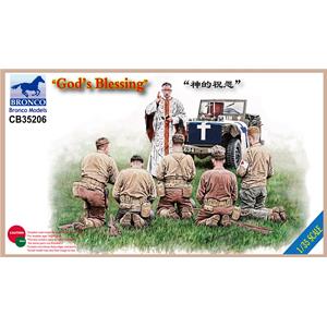 Bronco Models: 1/35; God's Blessing (set 5 US WWII soldiers praying)