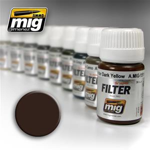 AMMO OF MIG: Filtro BROWN FOR DARK YELLOW 35ml