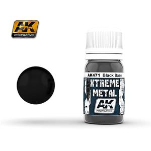 AK INTERACTIVE: XTREME METAL Black Base - 30 ml