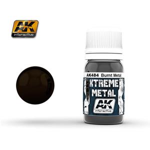 AK INTERACTIVE: XTREME METAL Burnt Metal - 30 ml