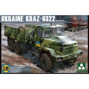 TAKOM MODEL: 1/35; Ukraine KrAz-6322 Heavy Truck (late type)