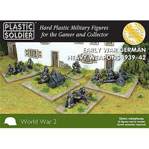 PLASTIC SOLDIER CO: 15mm Early War German Heavy Weapons 1939-42 (48 miniatures + heavy weapons)