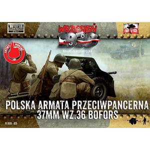 FIRST TO FIGHT: 1/72 Bofors 37mm anti-tank gun with crew (2 sets in a box!)