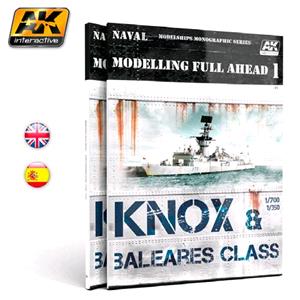 AK INTERACTIVE: libro in lingua inglese di tecniche modellistiche per le navi KNOX & BALEARES CLASS - volume 1