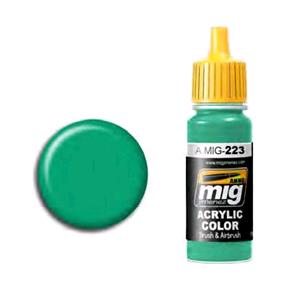 AMMO OF MIG: acrylic paint 17ml; INTERIOR TURQUOISE GREEN