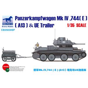 Bronco Models: 1/35; Panzerkampfwagen Mk.IV, 744[E] (A13) & UE Trailer