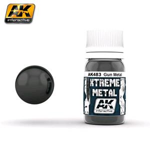 AK INTERACTIVE: XTREME METAL Gun Metal- 30 ml