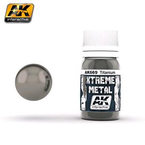 AK INTERACTIVE: XTREME METAL Titanium - 30 ml