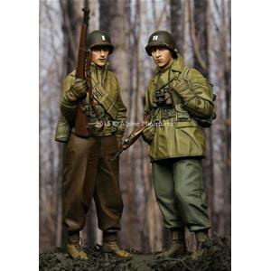 Alpine Miniatures: 1/35; WW2 US Infantry - Set 2 figures