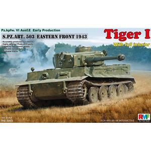 RYE FIELD MODEL: 1/35 Tiger I Early Production con interni completi super dettagliati