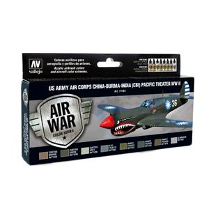 Vallejo Model Air US Army Air Corps / 8 colors set US Army Air Corps China-Burma-India Pacific Theather (CBI) WWII  17 ml