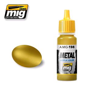 AMMO OF MIG: METAL ACRYLICS - colore acrilico 17ml - GOLD