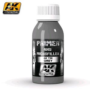 AK INTERACTIVE: GREY PRIMER AND MICROFILLER - 100 ml